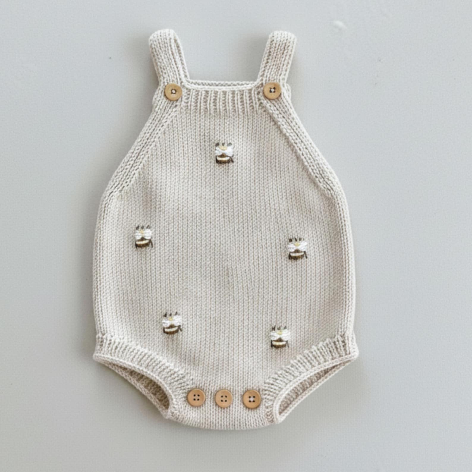 VelouraKids Handmade Knit Newborn Outfit Set – Cardigan, Romper & Hat | Cozy Gender-Neutral Baby Gift