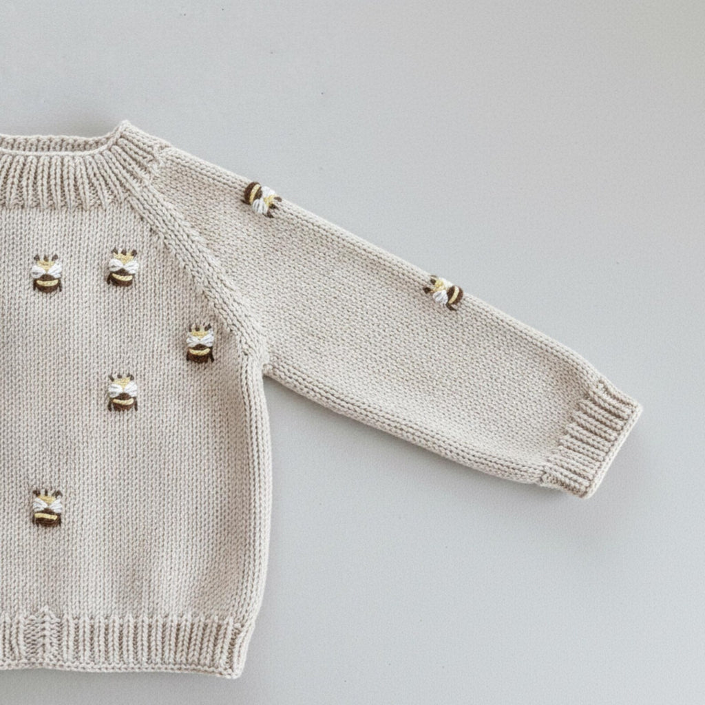 VelouraKids Handmade Knit Newborn Outfit Set – Cardigan, Romper & Hat | Cozy Gender-Neutral Baby Gift